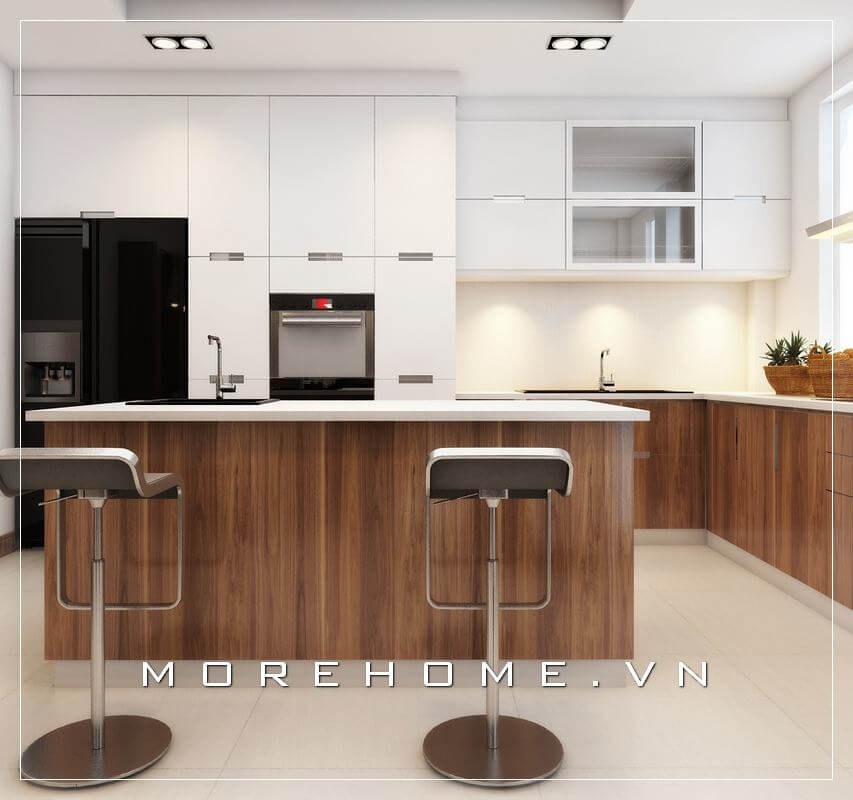 20 ý tưởng thiết kế tủ bếp hiện đại đẹp cho nhà chung cư, biệt thự, nhà phố