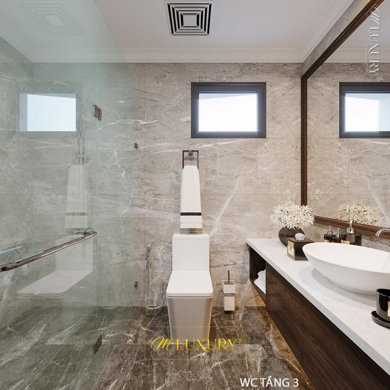 Ấn tượng 21 mẫu thiết kế nội thất phòng tắm căn hộ, nhà phố, biệt thự hiện đại, trẻ trung 
