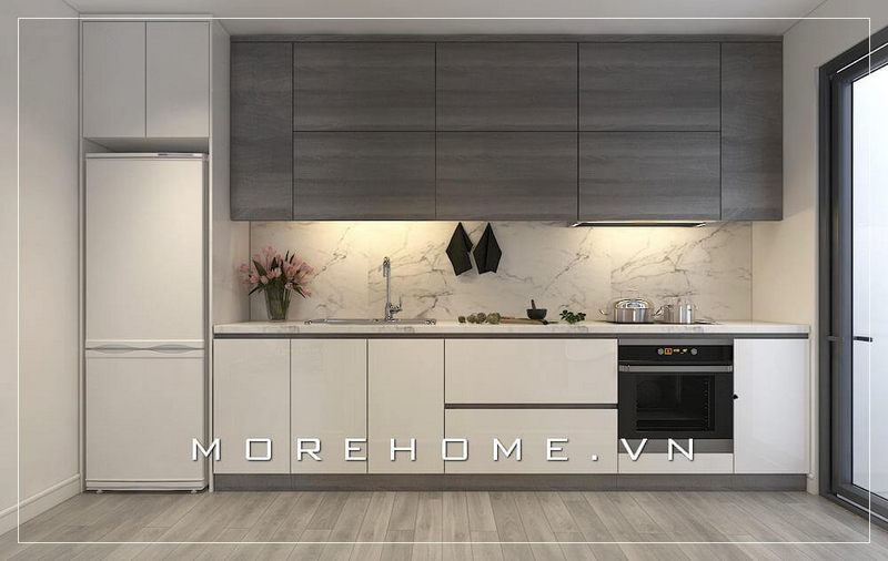 # 25 Mẫu trang trí phòng bếp căn hộ chung cư hiện đại, tiện nghi 2022-2023